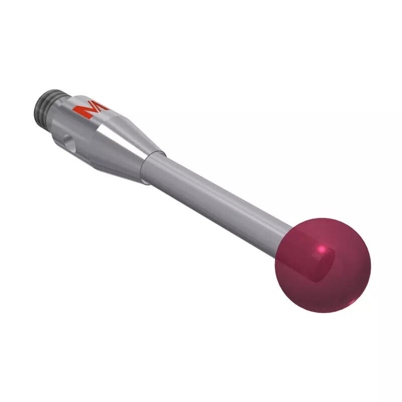 K651116 - Styli_Straight Metal duro stem Ø2,0mm, base stainless aço Ø4,0mm,L 21,0mm, ML 21,0mm, Mitutoyo