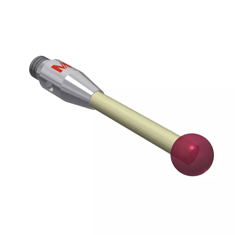 K651136 - Styli_Straight Cerâmica stem Ø2,0mm, base stainless aço Ø4,0mm,L 21,0mm, ML 17,0mm, Mitutoyo