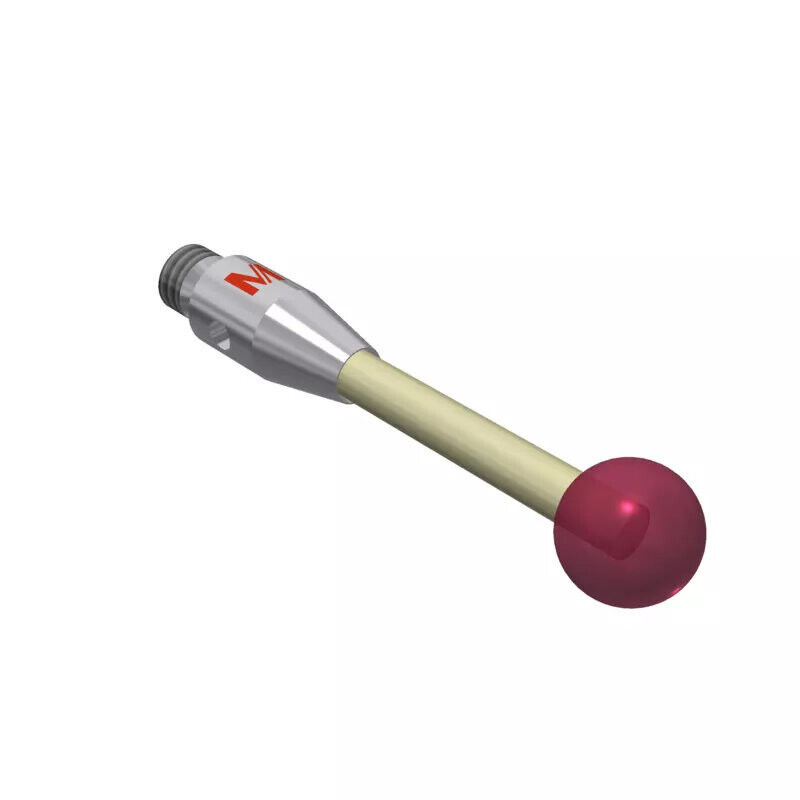 K651137 - Styli_Straight Cerâmica stem Ø2,0mm, base stainless aço Ø4,0mm,L 21,0mm, ML 21,0mm, Mitutoyo