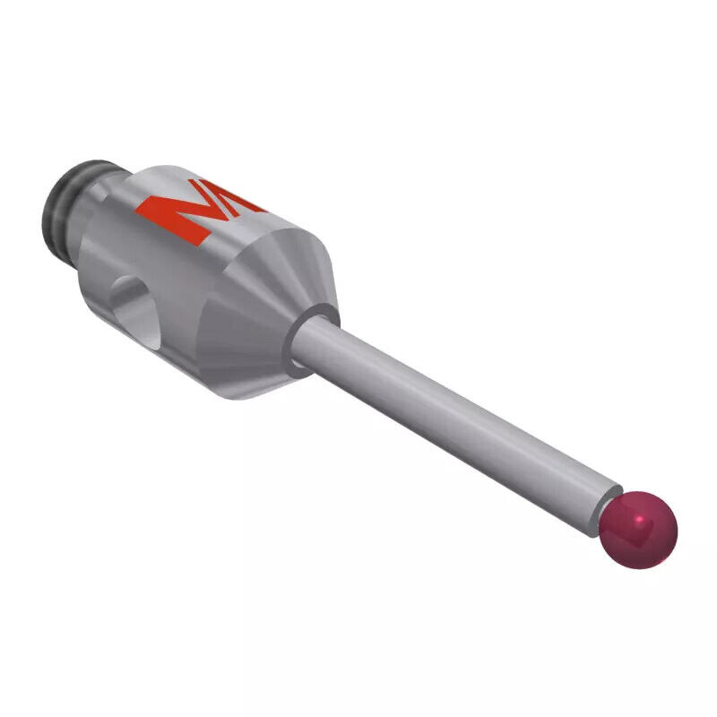 K651237 - Styli_Straight Metal duro stem Ø0.8mm, base stainless aço Ø3,0mm,L 10,0mm, ML 6,0mm, Mitutoyo