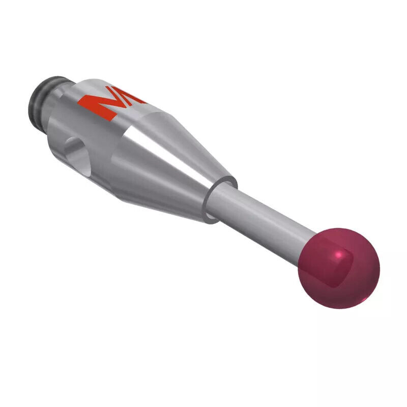 K651239 - Styli_Straight Metal duro stem Ø1,0mm, base stainless aço Ø3,0mm,L 10,0mm, ML 5,0mm, Mitutoyo