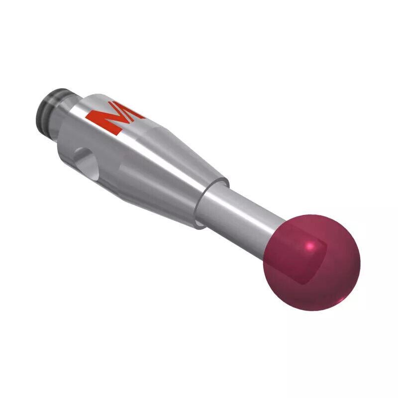 K651242 - Styli_Straight Metal duro stem Ø1,5mm, base stainless aço Ø3,0mm,L 10,0mm, ML 6,5mm, Mitutoyo