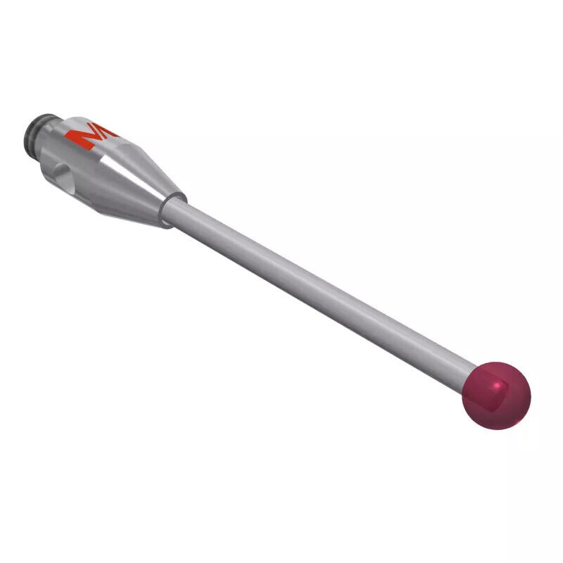 K651251 - Stylus M2 ruby ball Ø2,0mm,Metal duro stem Ø1,0mm, stainless aço base Ø3,0mm, L 20,0mm, ML 15,0mm, Mitutoyo