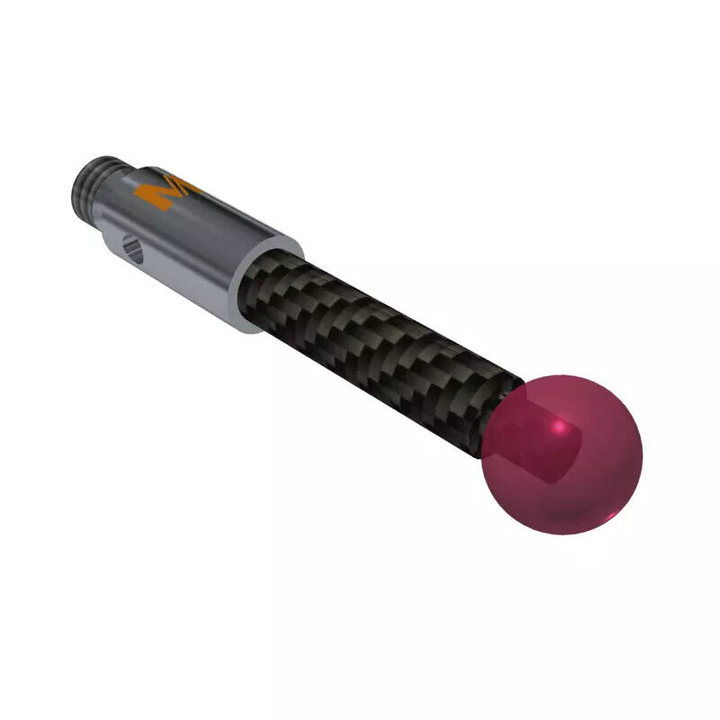 K651302 - Styli_Straight carbon fibre Ø3,0mm, base stainless aço Ø4,0mm,L 21,0mm, ML 21,0mm, Mitutoyo