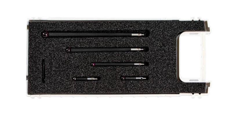 K651320 - Styli_Kits Carbon fibre composite styli components, 6 pieces, Mitutoyo