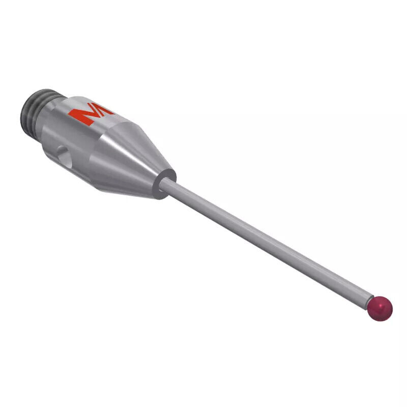 K651365 - Stylus M3 ruby ball Ø1,0mm,Metal duro stem Ø0,7mm, stainless aço base Ø4,0mm, L 20,0mm, ML 12,5mm, Mitutoyo