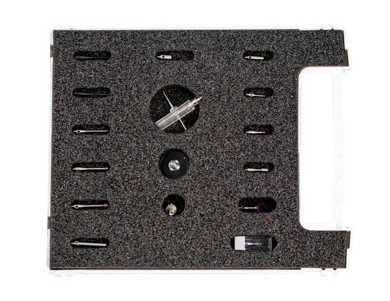 K651377 - Styli_Kits Basic equipment com aço styli components,14 pieces, Mitutoyo