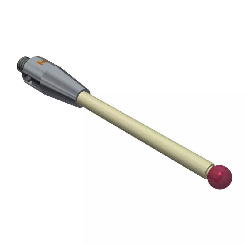K651407 - Stylus M4 ruby ball Ø4,0mm,Cerâmica stem Ø3,0mm, stainless aço base Ø7,0mm, L 50,0mm, ML 33,5mm, Mitutoyo