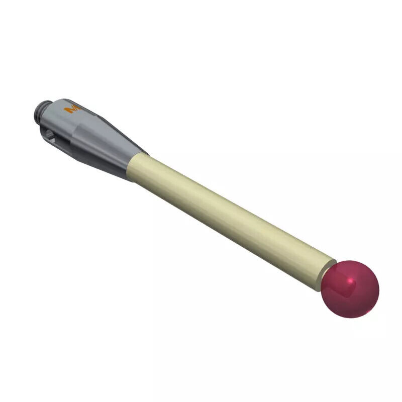 K651408 - Stylus M4 ruby ball Ø6,0mm,Cerâmica stem Ø4,0mm, stainless aço base Ø7,0mm, L 50,0mm, ML 39,0mm, Mitutoyo