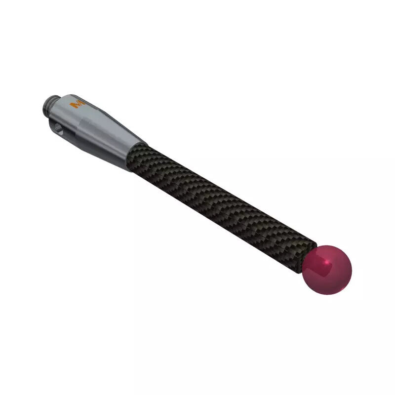 K651463 - Stylus M4 ruby ball Ø6,0mm,carbon fibre stem Ø4,5mm, stainless aço base Ø7,0mm, L50mm, ML 38,5mm, Mitutoyo
