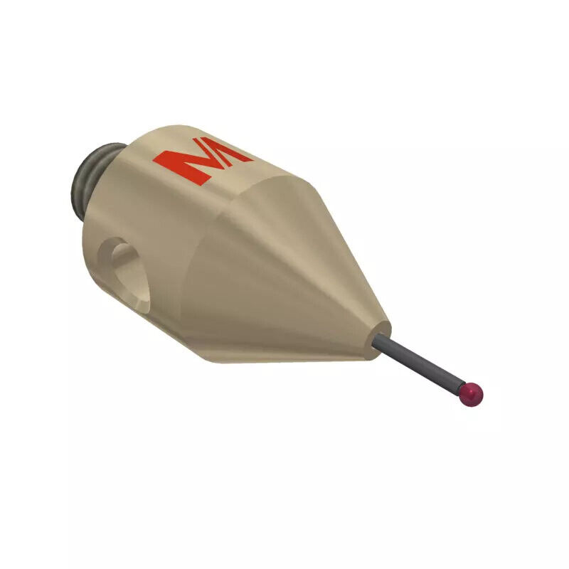 K651473 - Stylus M5 ruby ball Ø1,0mm,Metal duro stem Ø0,7mm, titanium base Ø10,0mm, L20mm, ML 5mm, Mitutoyo
