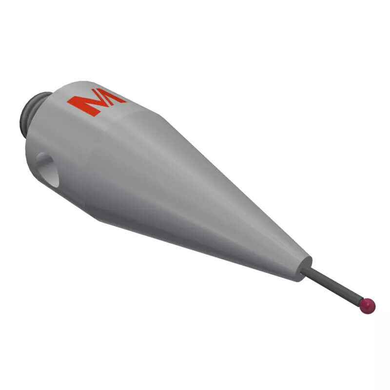 K651483 - Stylus M5 ruby ball Ø1,0mm, Metal duro stem Ø0,7mm, stainless aço base Ø10,0mm, L30mm, ML 5mm, Mitutoyo