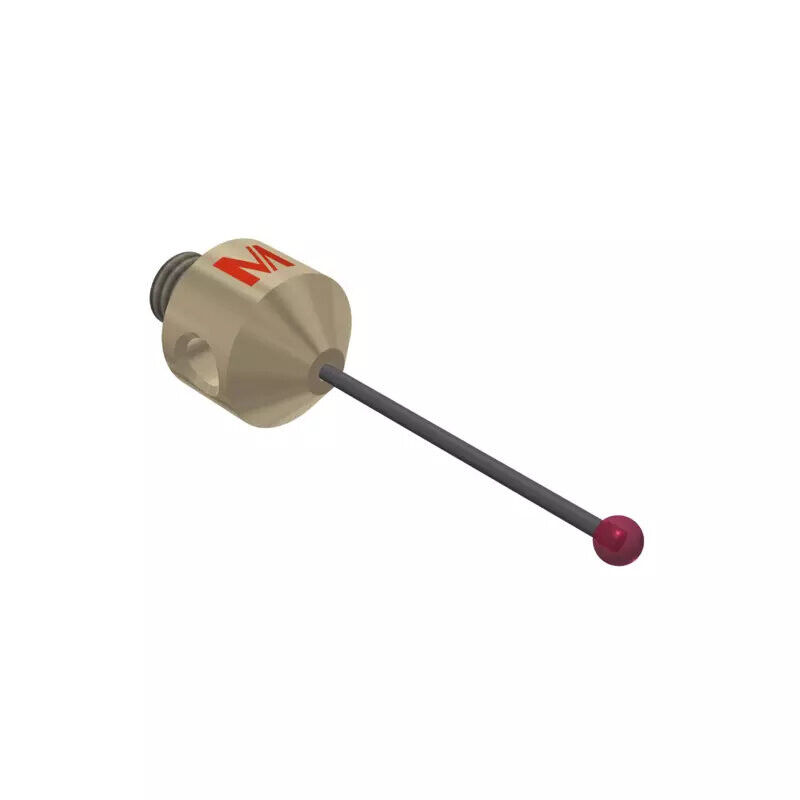 K651486 - Stylus M5 ruby ball Ø2,5mm,Stylus M5 ruby ball Ø2,5mm, Metal duro stem Ø1,5mm, titanium base Ø10,0mm, L30mm, ML 21mm, Mitutoyo