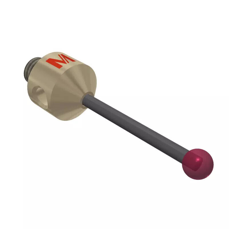 K651488 - Stylus M5 ruby ball Ø4,0mm,Stylus M5 ruby ball Ø4,0mm, Metal duro stem Ø2mm, titanium base Ø10,0mm, L30mm, ML 21,9mm, Mitutoyo