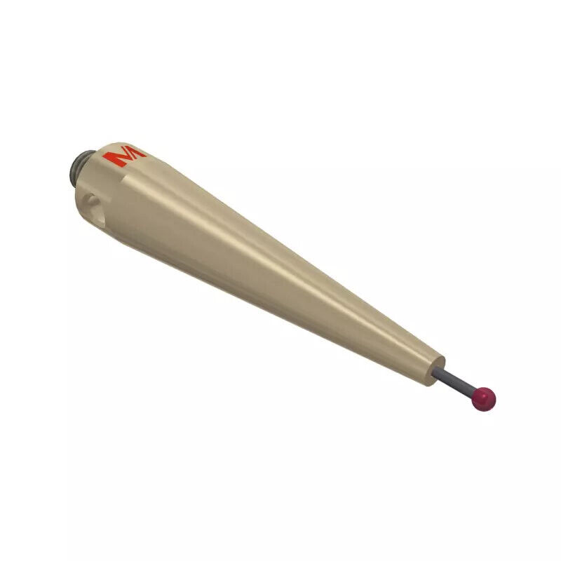 K651498 - Stylus M5 ruby ball Ø2,0mm,Stylus M5 ruby ball Ø2,0mm
, Metal duro stem Ø1mm, titanium base Ø10,0mm, L50mm, ML 5mm, Mitutoyo
