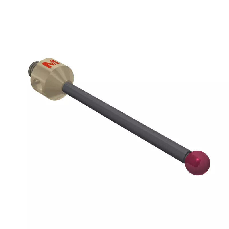 K651502 - Stylus M5 ruby ball Ø5,0mm,Stylus M5 ruby ball Ø5,0mm
, Metal duro stem Ø3mm, titanium base Ø10,0mm, L50mm, ML 41,5mm, Mitutoyo