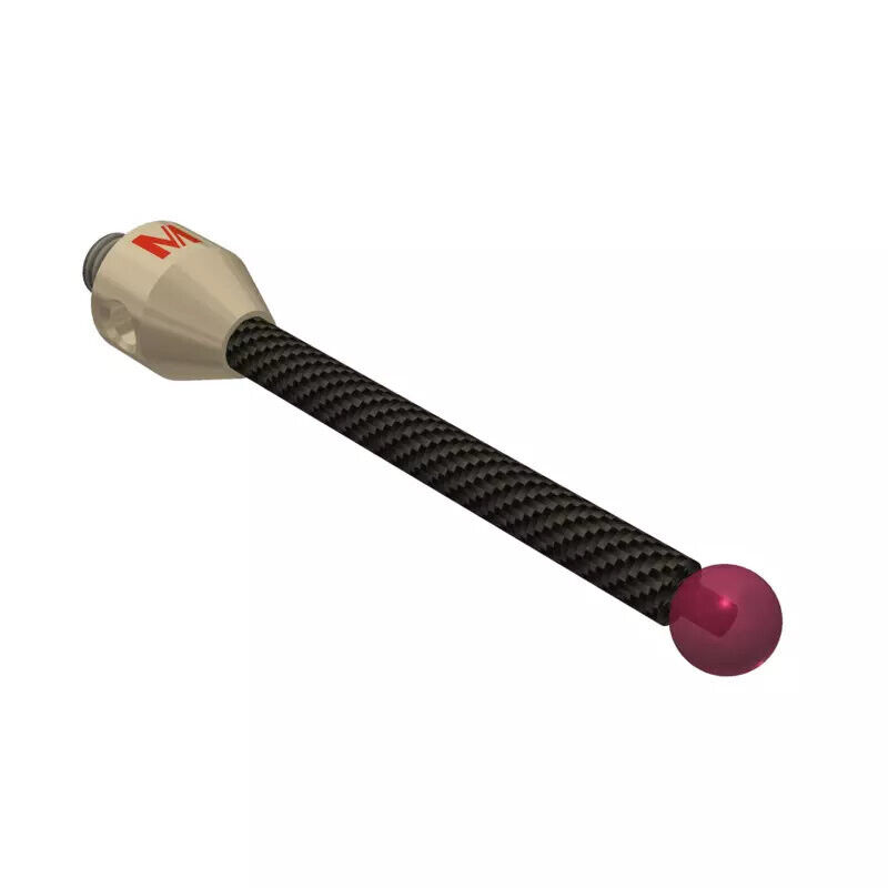 K651503 - Stylus M5 ruby ball Ø6,0mm,Stylus M5 ruby ball Ø6,0mm
, carbon fibre stem Ø4mm, titanium base Ø10,0mm, L50mm, ML 39,5mm, Mitutoyo