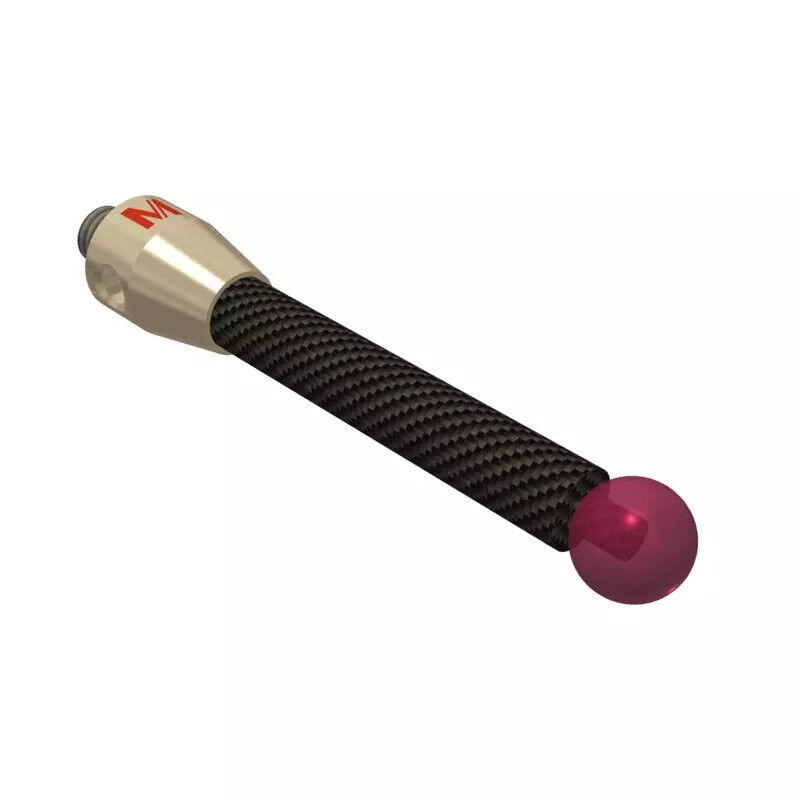 K651504 - Stylus M5 ruby ball Ø8,0mm,Stylus M5 ruby ball Ø8,0mm
, carbon fibre stem Ø6mm, titanium base Ø10,0mm, L50mm, ML 39,5mm, Mitutoyo