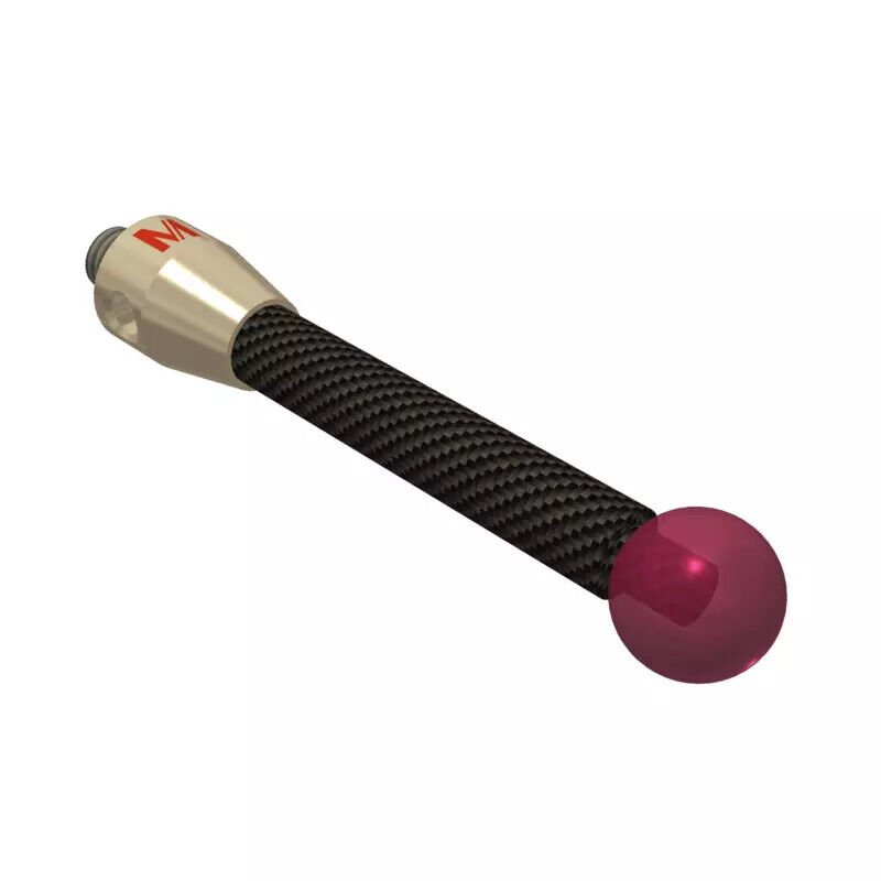 K651505 - Stylus M5 ruby ball Ø10,0mm,Stylus M5 ruby ball Ø10,0mm
, carbon fibre stem Ø6mm, titanium base Ø10,0mm, L50mm, ML 44,5mm, Mitutoyo