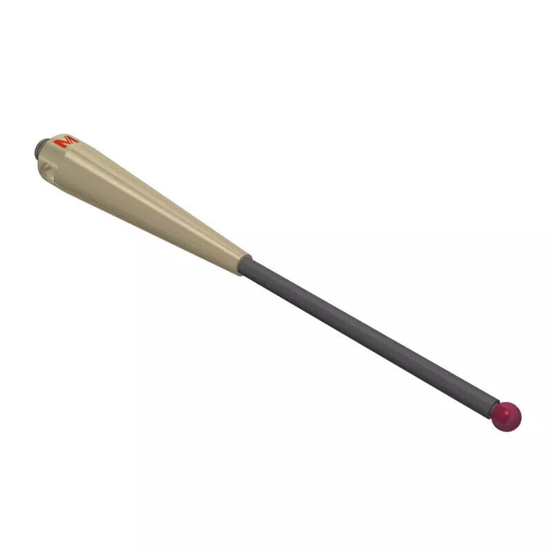 K651518 - Stylus M5 ruby ball Ø4,0mm,Stylus M5 ruby ball Ø4,0mm
, Metal duro stem Ø3mm, titanium base Ø10,0mm, L100mm, ML 50mm, Mitutoyo