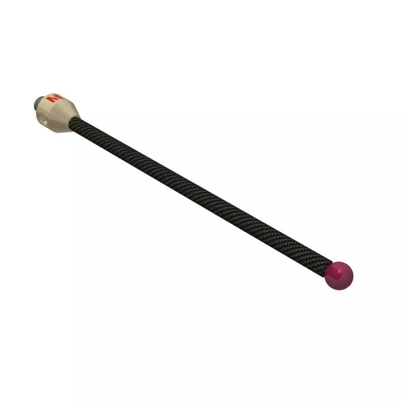 K651521 - Stylus M5 ruby ball Ø6,0mm,carbon fibre stem Ø4mm, titanium base Ø10,0mm, L100mm, ML 90,1mm, Mitutoyo