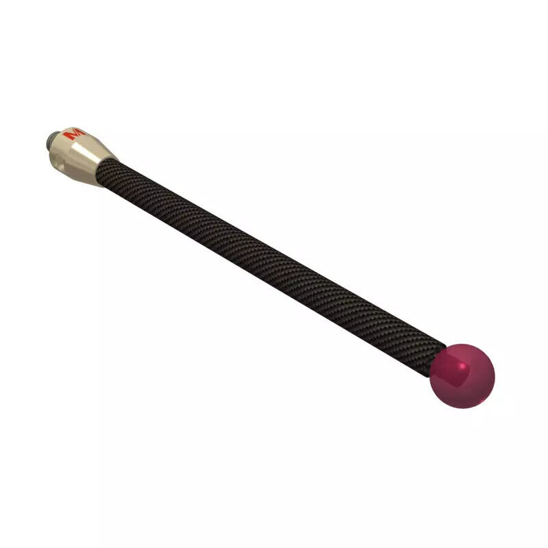 K651525 - Stylus M5 ruby ball Ø10,0mm,carbon fibre stem Ø6mm, titanium base Ø10,0mm, L100mm, ML 94,5mm, Mitutoyo