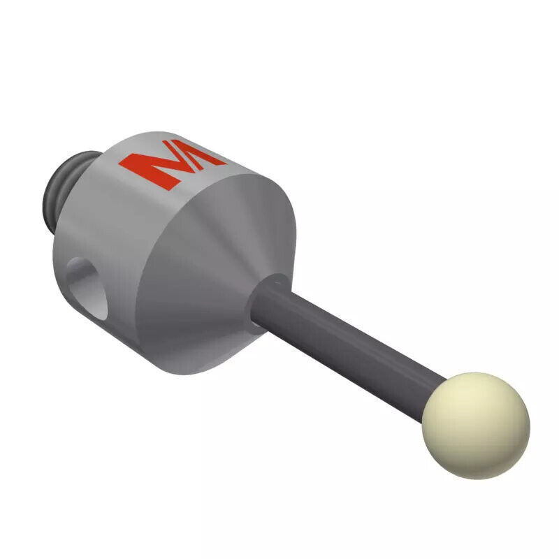 K651538 - Stylus M5 zirconium oxide ball Ø4,0mm
, Metal duro stem Ø2mm, titanium base Ø10,0mm, L20mm, ML 11,9mm, Mitutoyo