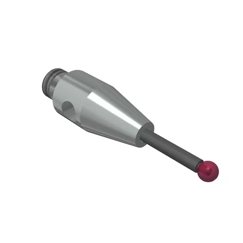 K651545 - Stylus M2 ruby ball Ø1,0mm
, Metal duro stem Ø0,7mm, stainless aço base Ø3,0mm, L10mm, ML 4mm, Mitutoyo