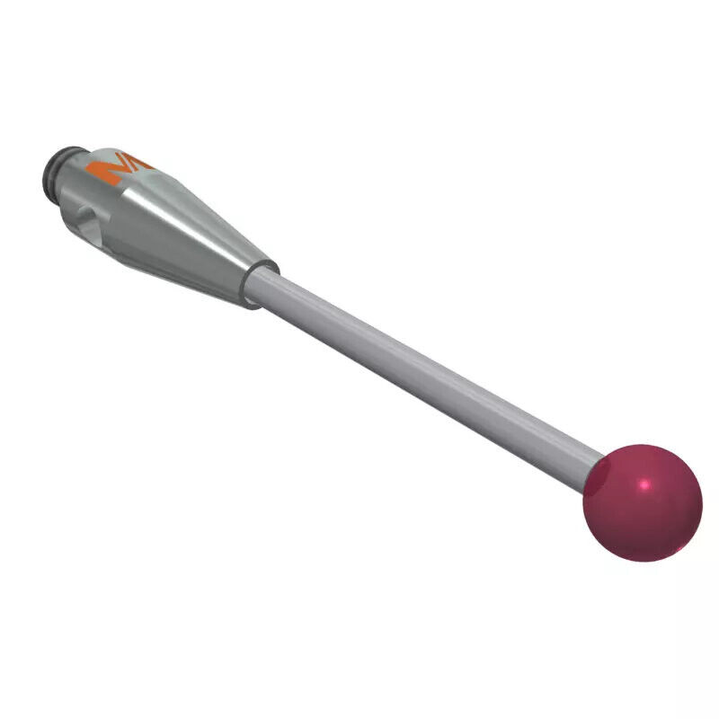 K651547 - Stylus M2 ruby ball Ø2,5mm,Metal duro stem Ø1mm, stainless aço base Ø3,0mm, L20mm, ML 15,5mm, Mitutoyo