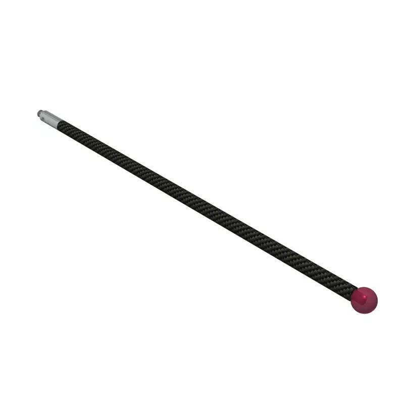 K651549 - Stylus M2 ruby ball Ø2,0mm, carbon fibre stem Ø3mm, stainless aço base Ø3,0mm, L100mm, ML 100mm, Mitutoyo