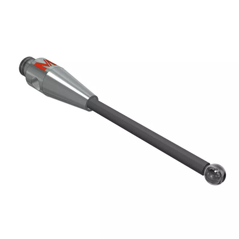 K651576 - Stylus M2 silicon nitride ball ø1,5mm,Stylus M2 silicon nitride ball ø1,5mm, Metal duro stem Ø1mm, stainless aço base Ø3,0mm, L20mm, ML 12,35mm, Mitutoyo