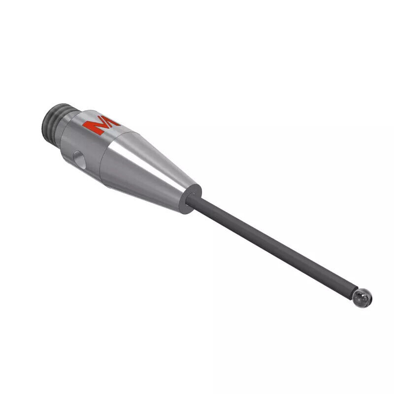 K651581 - Stylus M3 silicon nitride ball ø1,0mm,Stylus M3 silicon nitride ball ø1,0mm, Metal duro stem Ø0,8mm, stainless aço base Ø4,0mm, L22mm, ML 12mm, Mitutoyo