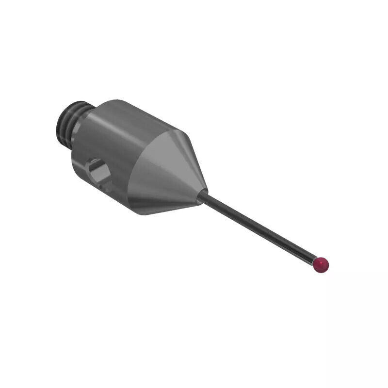 K651593 - Stylus M4 ruby ball Ø1,0mm
, Metal duro stem Ø0,7mm, stainless aço base Ø7,0mm, L20mm, ML 10mm, Mitutoyo