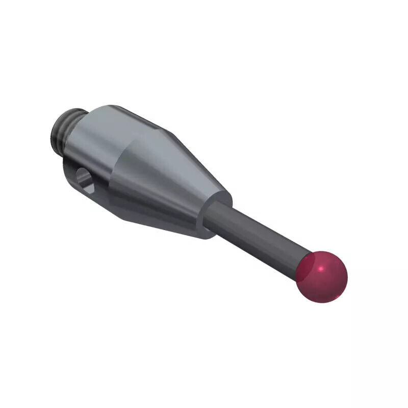 K651594 - Stylus M4 ruby ball ø3,0mm,Stylus M3, ruby ball Ø3mm, Metal duro stem Ø2mm, stainless aço base Ø7mm, L20mm, ML8,5mm, Mitutoyo