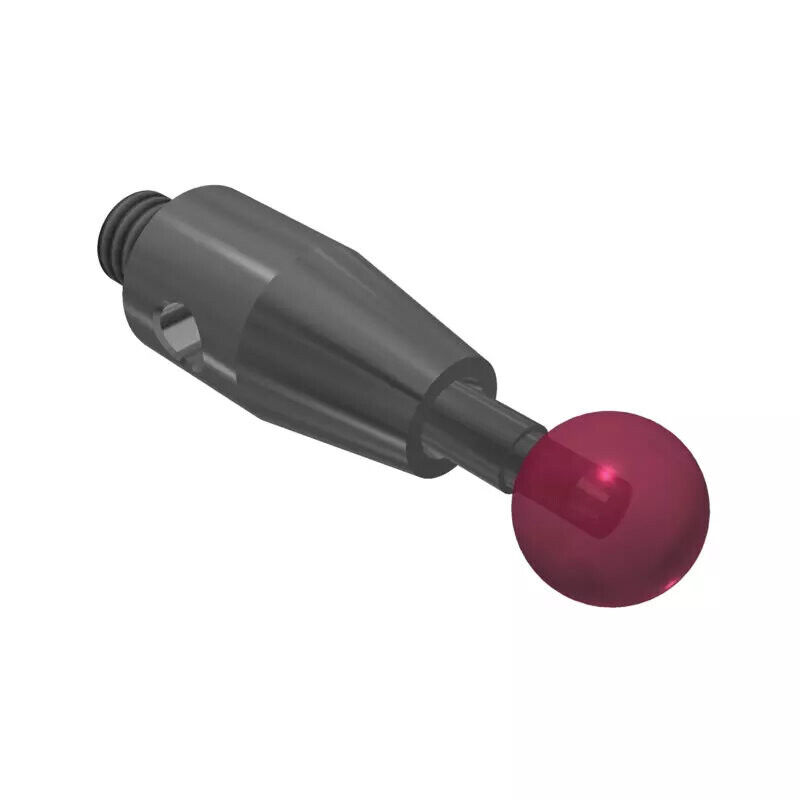 K651597 - Stylus M4 ruby ball Ø6,0mm
, Metal duro stem Ø2,5mm, stainless aço base Ø7,0mm, L20mm, ML 10,7mm, Mitutoyo