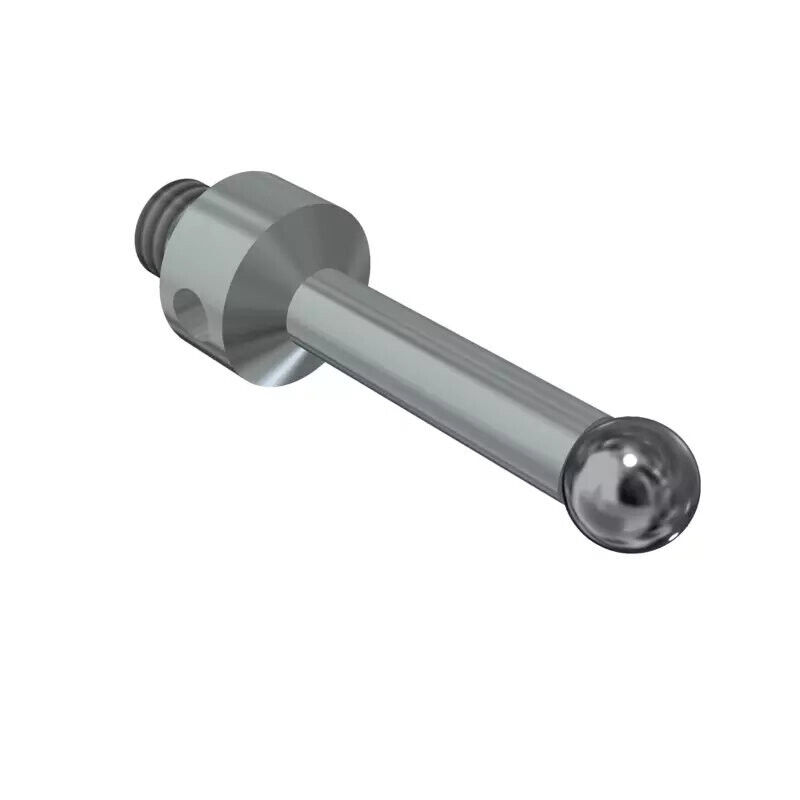 K651604 - Stylus M4 silicon nitride ball Ø4,0mm, stainless aço stem Ø3mm, stainless aço base Ø7,0mm, L18mm, ML 13,7mm, Mitutoyo