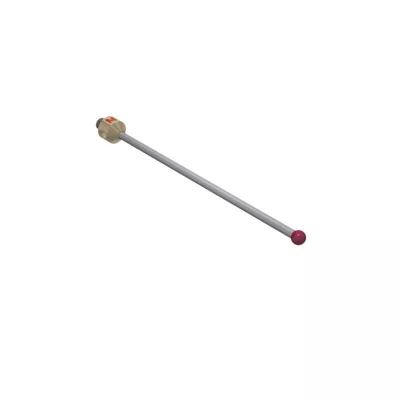 K651622 - Stylus M5 ruby ball ø5,0mm,Stylus M5, ruby ball Ø5mm, Metal duro stem Ø3mm, titanium base Ø10mm, L100mm, ML91,5mm, Mitutoyo