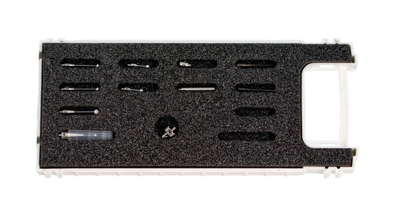 K651625 - Stylus Kit M2 Cast Iron Scanning Zirconium oxide ball styli para scanning of hard and abrasive surfaces, 11 pieces, Mitutoyo