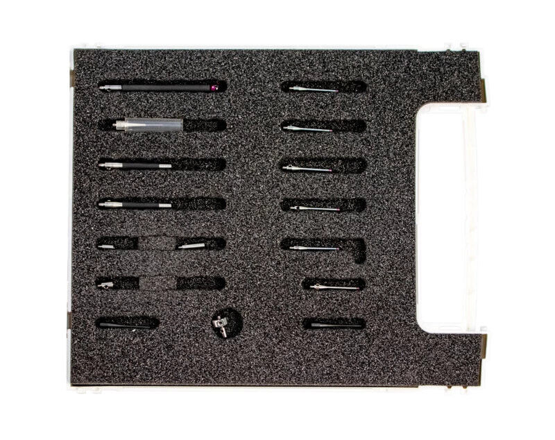K651629 - Stylus Kit M3 Easy scan 1 Ruby ball styli para the scanning of non abrassive and non Aluminium surfaces, 15 pieces, Mitutoyo