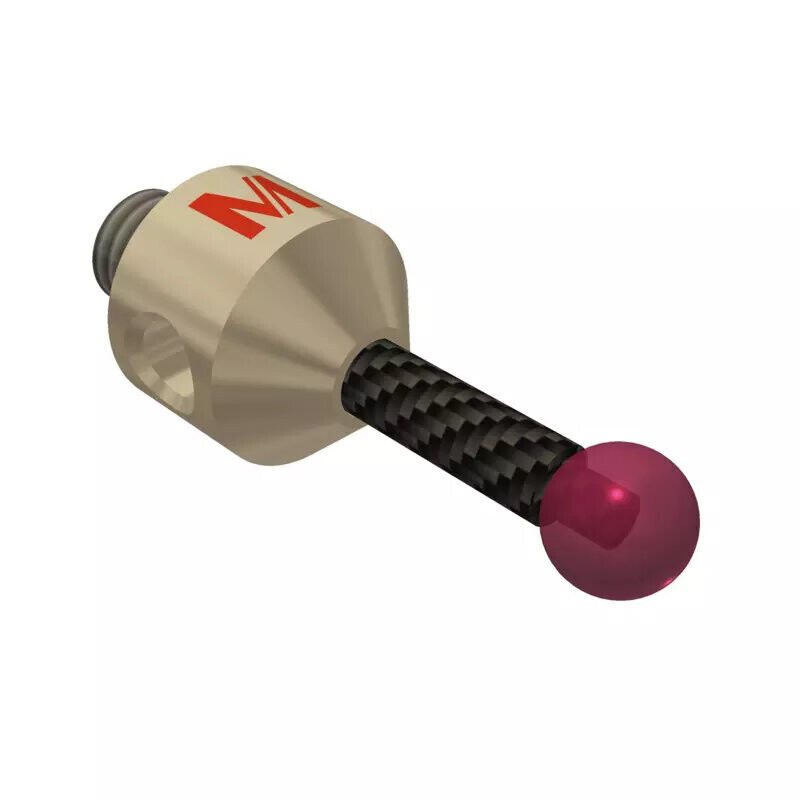 K651707 - Stylus M5 ruby ball ø5,0mm,Stylus M5, ruby ball Ø5mm, carbon fibre stem Ø3mm, titanium base Ø10mm, L20mm, ML11,5mm, Mitutoyo