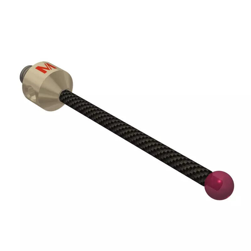 K651709 - Stylus M5 ruby ball ø5,0mm,Stylus M5, ruby ball Ø5mm, carbon fibre stem Ø3mm, titanium base Ø10mm, L50mm, ML41,5mm, Mitutoyo