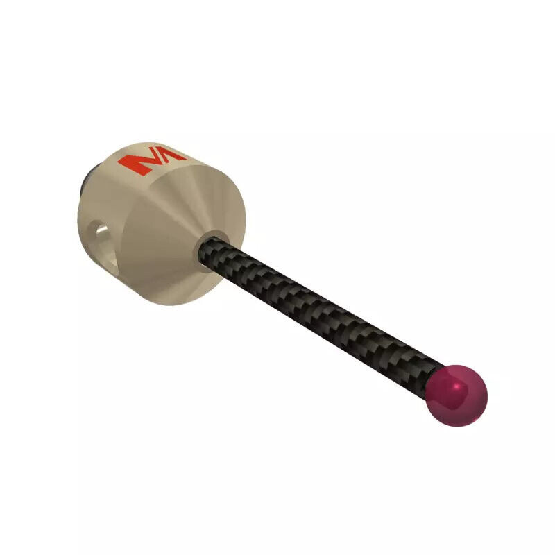 K651713 - Stylus M5 ruby ball ø3,0mm,Stylus M5, ruby ball Ø3mm, carbon fibre stem Ø2mm, titanium base Ø10mm, L30mm, ML21mm, Mitutoyo