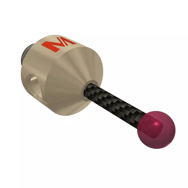 K651716 - Stylus M5 ruby ball ø4,0mm,Stylus M5, ruby ball Ø4mm, carbon fibre stem Ø2mm, titanium base Ø10mm, L20mm, ML11,4mm, Mitutoyo