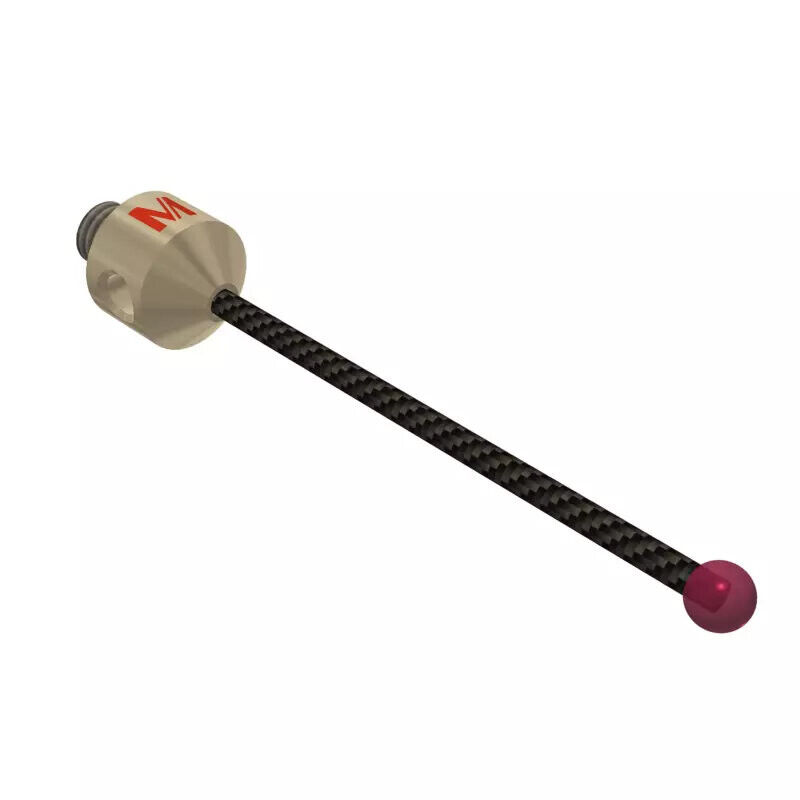 K651718 - Stylus M5 ruby ball ø4,0mm,Stylus M5, ruby ball Ø4mm, carbon fibre stem Ø2mm, titanium base Ø10mm, L50mm, ML41,4mm, Mitutoyo