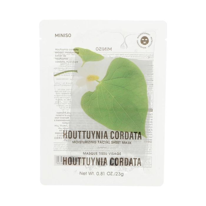 Máscara Facial Hidratante de Houttuynia Cordata