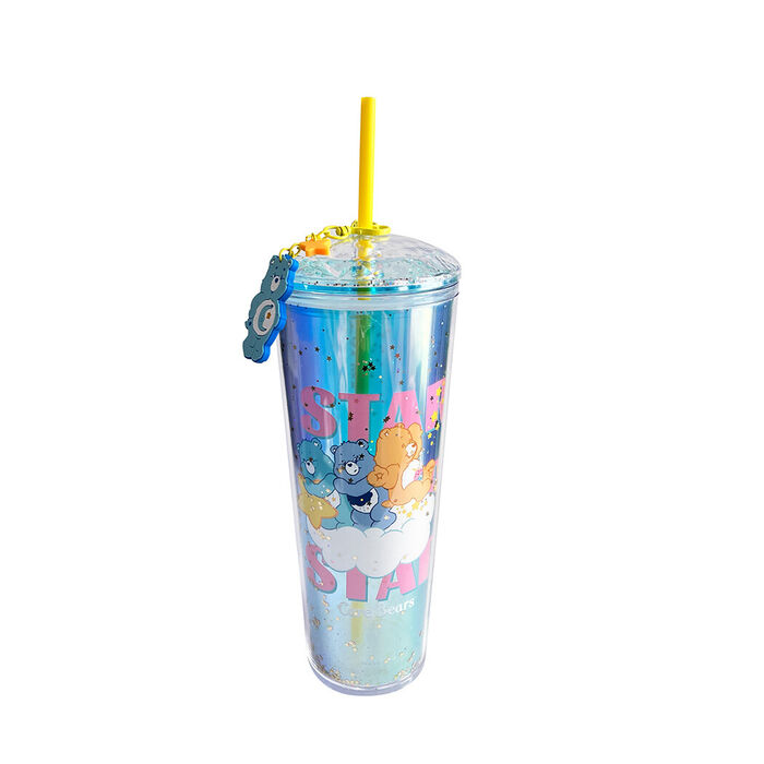 Ursinhos Carinhosos - Copo com Palhinha 800mL (Azul)