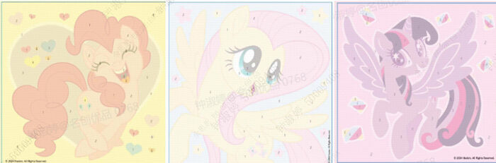 My Little Pony - Pintura a Óleo Numerada (3 modelos sortidos)
