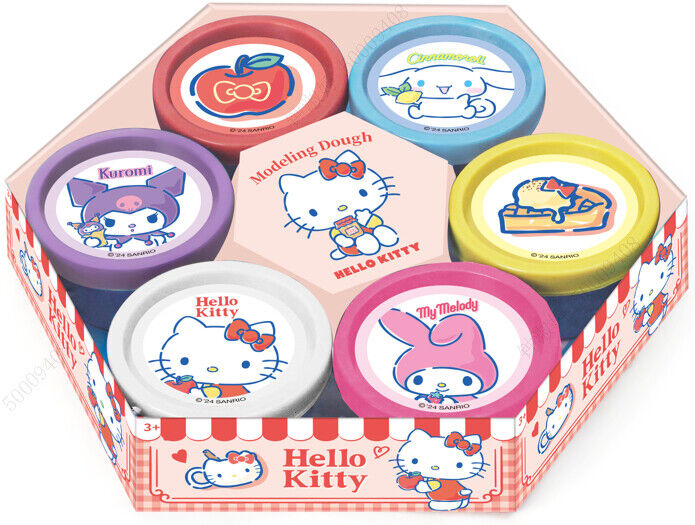 Conjunto 6 Caixas de Massa Sanrio Dessert Collection (PDQ)