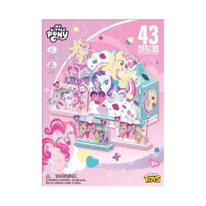 My Little Pony - Puzzle 3D (Conjunto de 5 peças decorativas)
