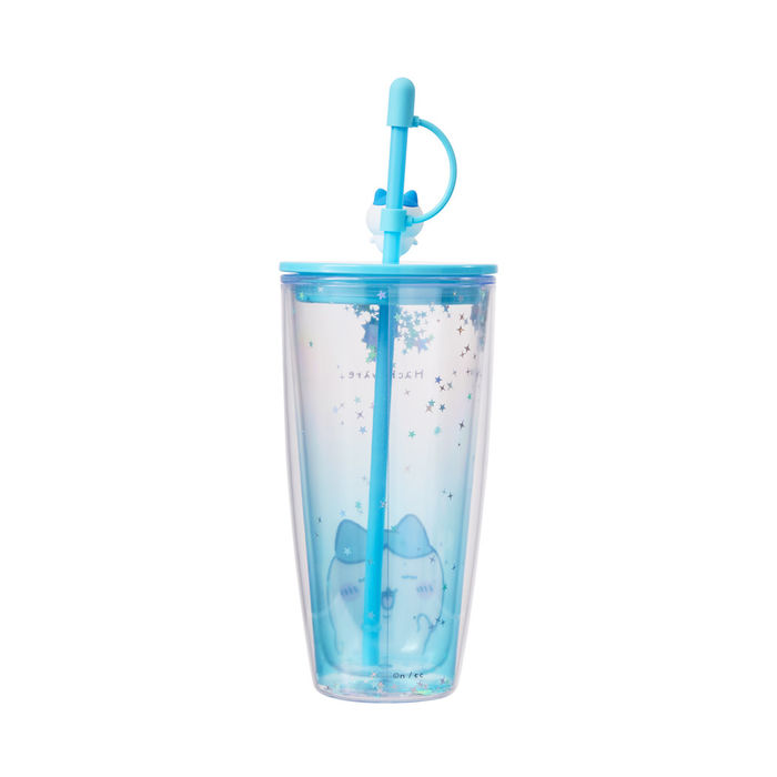 Garrafa de palhinha com parede dupla da coleção Chiikawa, 700 ml (Hachiware)